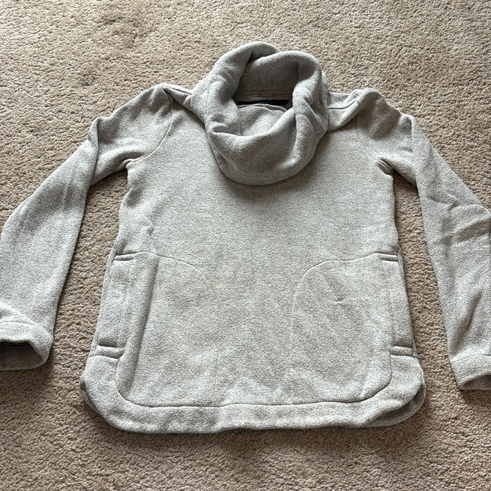 Grey cowl neck sweater